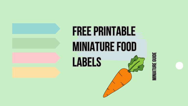 50+ Free Printable Miniature Food Labels [FREE DOWNLOAD]